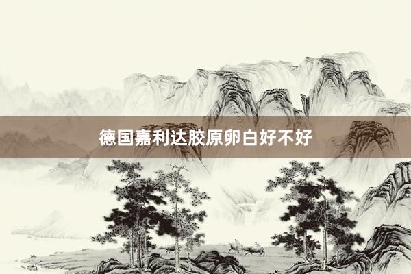 德国嘉利达胶原卵白好不好